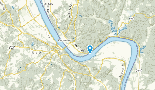 Cannelton, Indiana Map