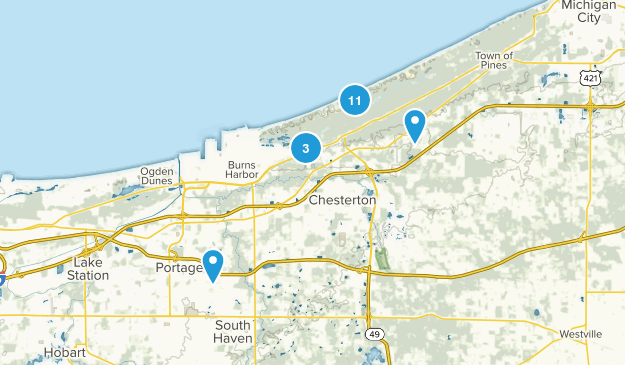 Chesterton, Indiana Map