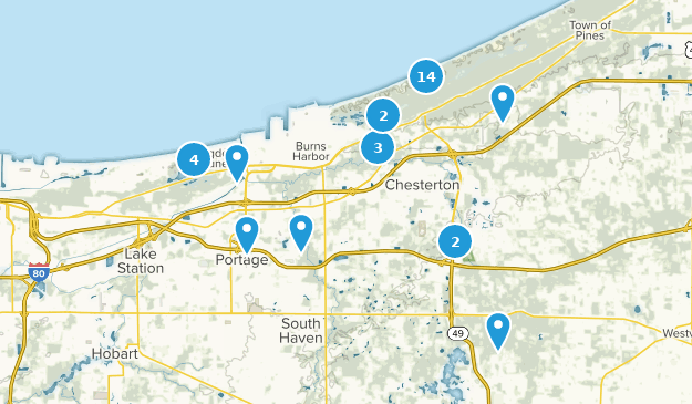 Chesterton, Indiana Map