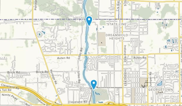Clay, Indiana Map