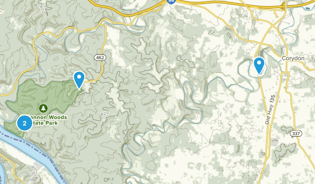 Corydon, Indiana Map