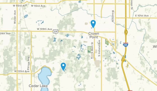 Crown Point, Indiana Map