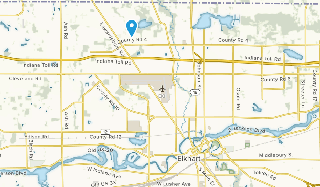 Elkhart, Indiana Map