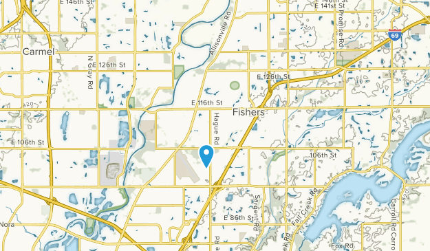 Fishers, Indiana Map