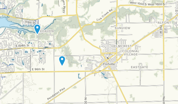 Fortville, Indiana Map