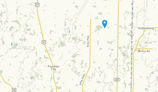 Fountain City, Indiana Map
