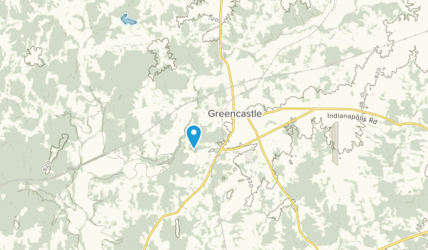 Greencastle, Indiana Map