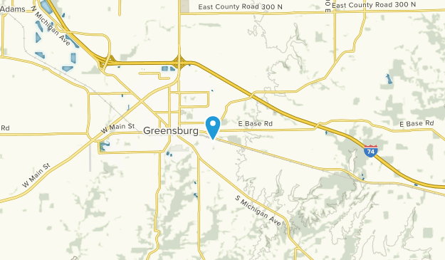 Greensburg, Indiana Map