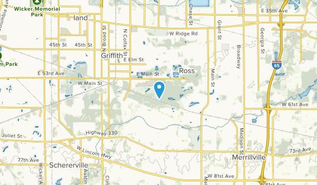 Griffith, Indiana Map