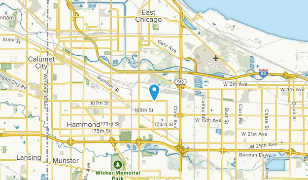 Hammond, Indiana Map