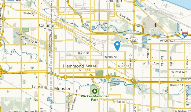 Hammond, Indiana Map