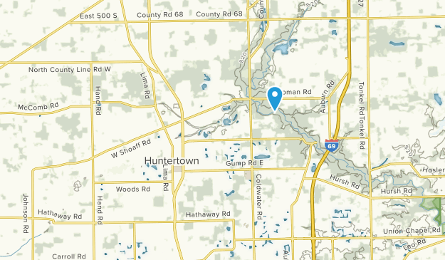 Huntertown, Indiana Map