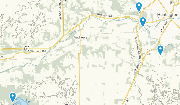 Huntington, Indiana Map