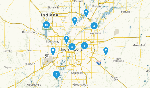Indianapolis, Indiana Map