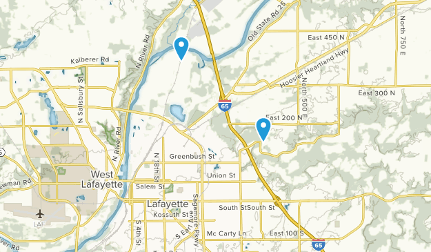 Lafayette, Indiana Map