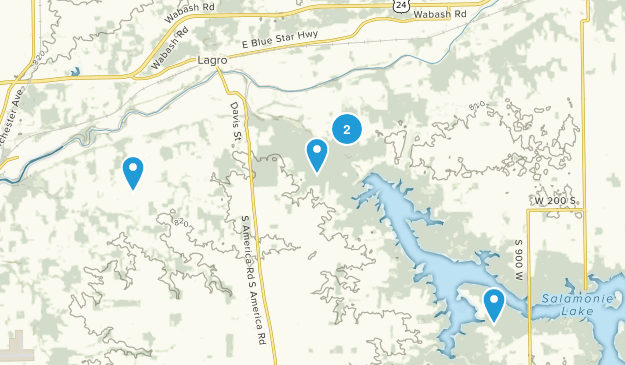 Lagro, Indiana Map
