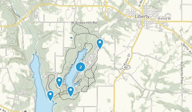 Liberty, Indiana Map