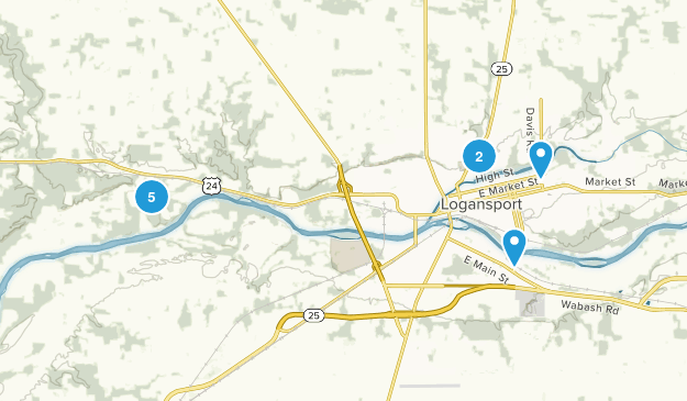 Logansport, Indiana Map
