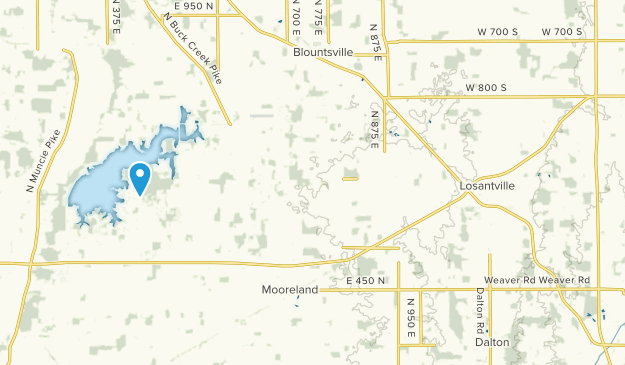 Losantville, Indiana Map