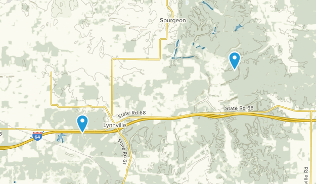 Lynnville, Indiana Map