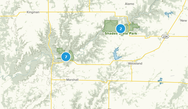Marshall, Indiana Map