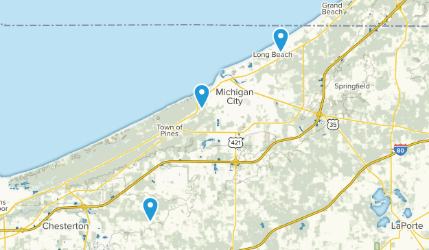 Michigan City, Indiana Map