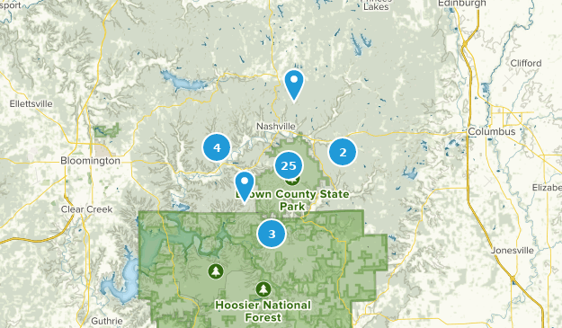 Nashville, Indiana Map