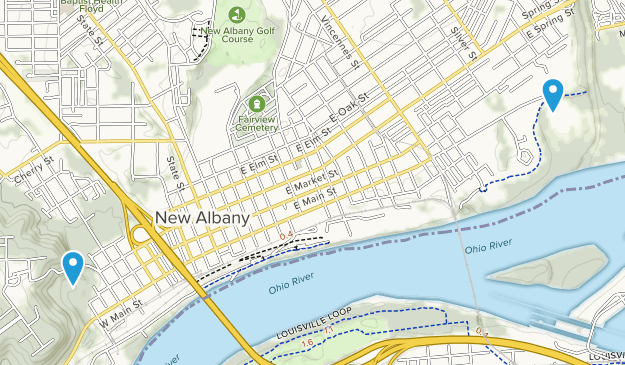 New Albany, Indiana Map