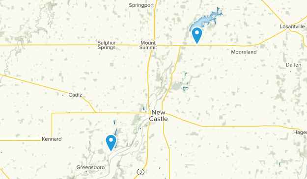 New Castle, Indiana Map