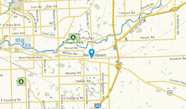 New Haven, Indiana Map