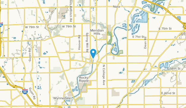 North Crows Nest, Indiana Map