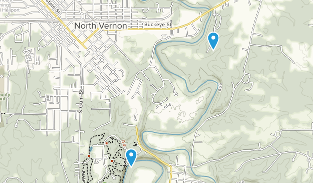 North Vernon, Indiana Map