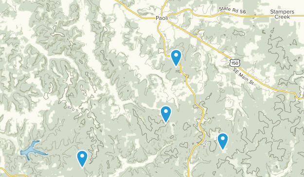 Paoli, Indiana Map