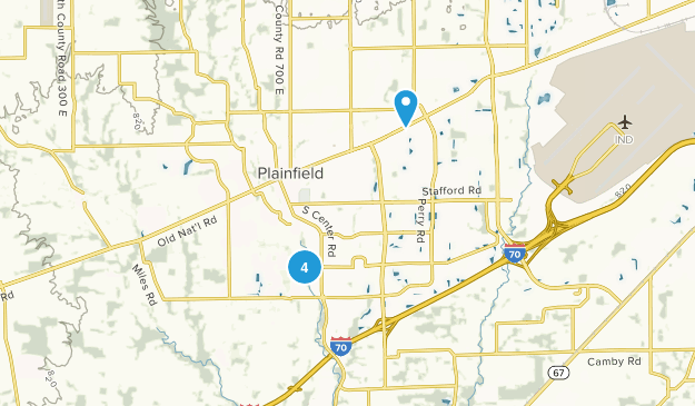 Plainfield, Indiana Map
