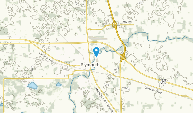 Plymouth, Indiana Map