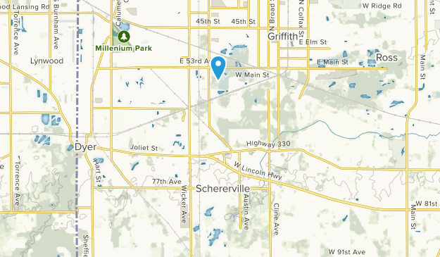 Schererville, Indiana Map