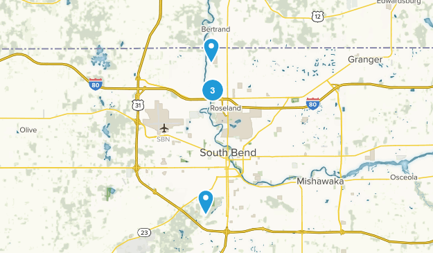 South Bend, Indiana Map