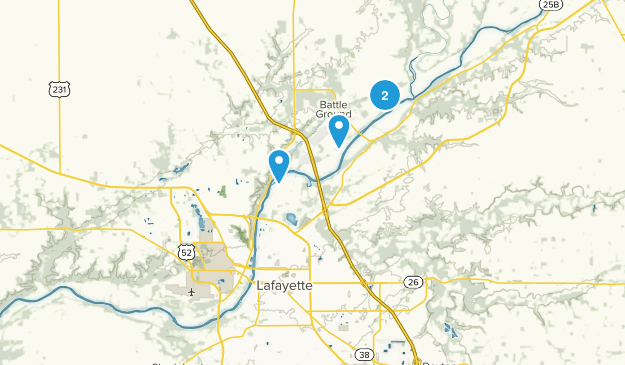 West Lafayette, Indiana Map
