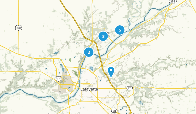 West Lafayette, Indiana Map