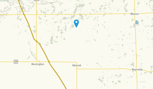 Wolcott, Indiana Map