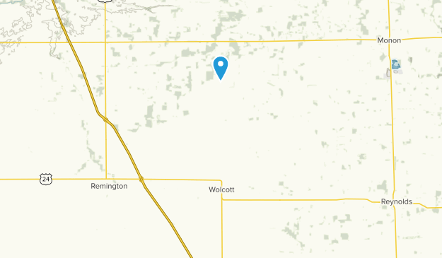 Wolcott, Indiana Map