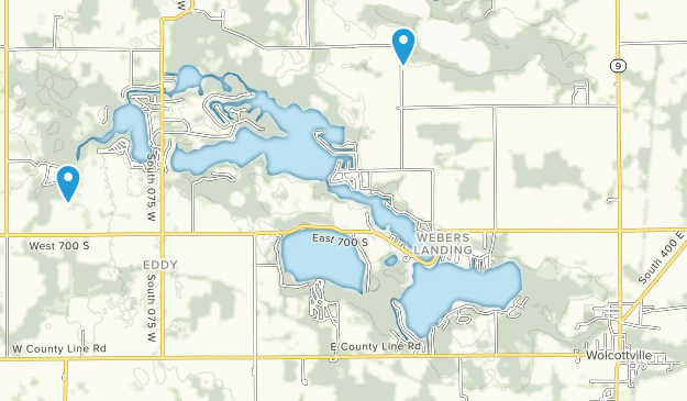 Wolcottville, Indiana Map