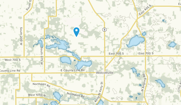 Wolcottville, Indiana Map