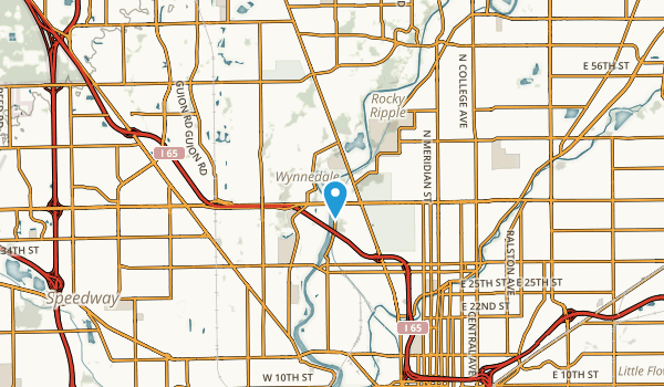 Wynnedale, Indiana Map