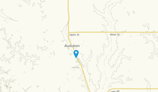 Audubon, Iowa Map