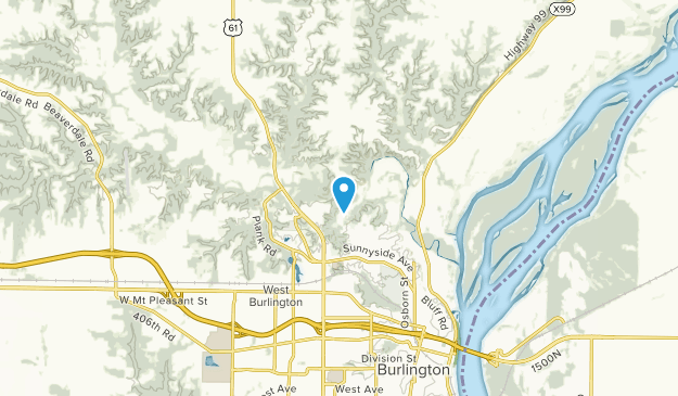 Burlington, Iowa Map
