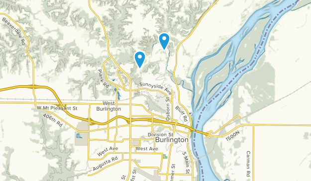 Burlington, Iowa Map