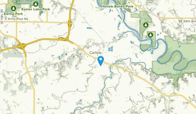 Carlisle, Iowa Map