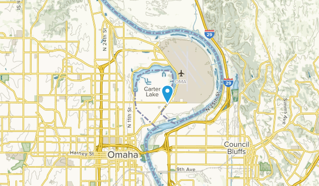 Carter Lake, Iowa Map