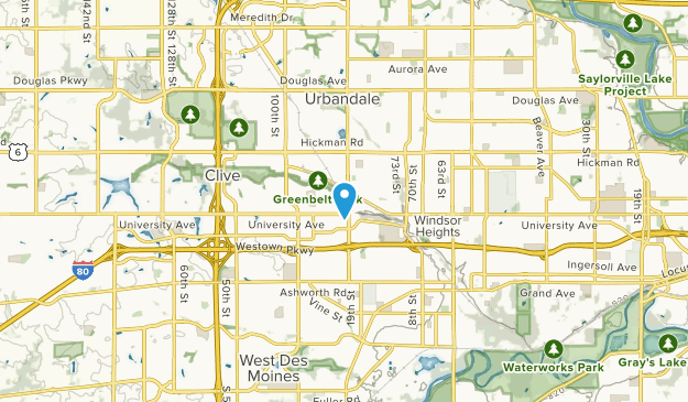 Clive, Iowa Map
